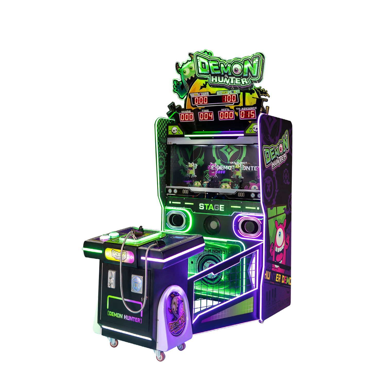 スリリングな屋内遊戯：コイン式ガンシューティングアーケードマシン
